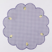 Nouveaux designs de tapis de table en tissu polyester imprimé en gros de Chine, forme de fruit, pour la décoration