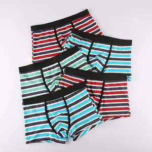 Stockpapa Inventory Overruns Apparel whole cancled garment stock lot Men's Nice Striped boxer