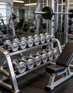 Equipo de Gimnasio para Levantamiento de Pesas, Mancuernas de Goma Calibradas con Revestimiento Electrolítico, Uso Comercial, Ecológicas - Product Image 3
