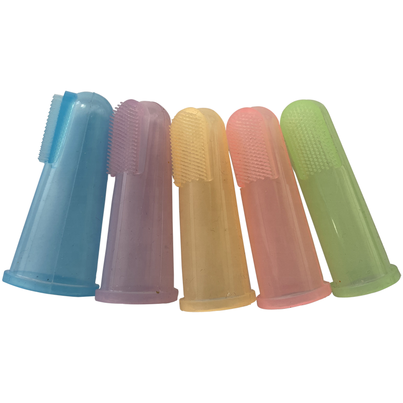 Hot selling 100% food grade silicone baby finger toothbrush soft baby toothbrush