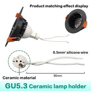 Spot <span class=keywords><strong>LED</strong></span> MR16 3W/5W/7W <span class=keywords><strong>12V</strong></span>-24V en plastique, douille <span class=keywords><strong>GU5</strong></span>,3, IP20, pour éclairage intérieur - Product Image 4