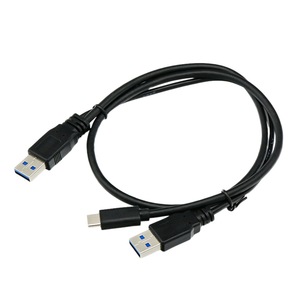 Dual-head Usb 3.0 To Type-c Data Cable 0.6m With Auxiliary Power Supply For Mobile <b>Phone</b> - Product Image 3