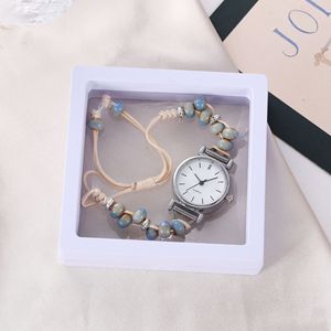 Cool in stile <span class=keywords><strong>donna</strong></span> <span class=keywords><strong>orologi</strong></span> con perline verde foschia 25 <span class=keywords><strong>modelli</strong></span> di nicchia semplice per studenti delle scuole medie squisita custodia in lega - Product Image 4
