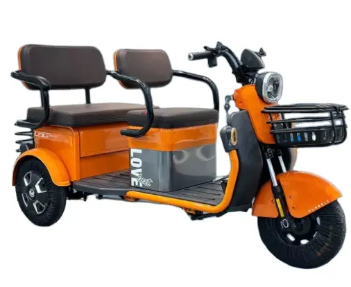 Yüksek kalite ile yolcu koltuğu sıcak satış elektrikli üç tekerlekli bisiklet ile elektrikli üç tekerlekli bisiklet