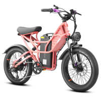 Bicicleta Eléctrica de Montaña Eahora Cupid 1000W, Batería de Litio 48V 60Ah, Pantalla LCD, Neumáticos Anchos, Cuadro de Acero, Precio FOB OEM