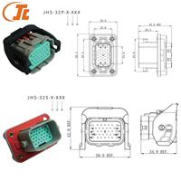 Connecteur d'alimentation automobile 32 broches avec boîtier ABS, prise 32 broches avec contacts en cuivre plaqué argent 5A 32P, IP67