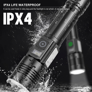 1660 nhỏ Zoomable Led Ngoài Trời 30 Wát COB torchlight 18650 pin có thể sạc lại 1660 nhỏ 30 wát LED ngoài trời Zoomable Side <span class=keywords><strong>Torch</strong></span> - Product Image 6