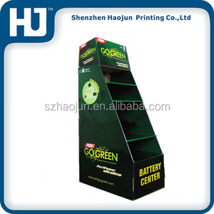 Catena di negozi pos ondulato <span class=keywords><strong>duracell</strong></span> batteria display stand/cartone di visualizzazione della batteria cremagliera/mensola di esposizione contatore della batteria - Product Image 1