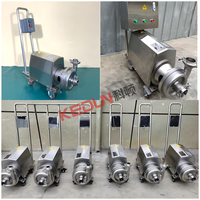 Pompe centrifuge sanitaire en acier inoxydable à circulation électrique monophasée basse pression OEM pour lait/eau/bière/boissons
