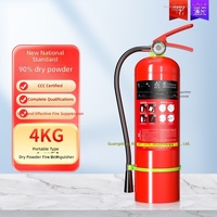 Extincteur à poudre sèche portable MFZ/ABC 5-6 kg, équipement de lutte contre l'incendie pour usage industriel et automobile
