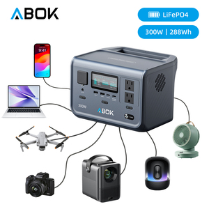 ABOK Portable <b>Solar</b> Power Station 300W 1800W 2500W 3600W Portable Lithium Power Station <b>Solar</b> <b>Generator</b> For Outdoor Emergency - Product Image 1