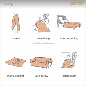 Couverture <span class=keywords><strong>de</strong></span> canapé en chenille florale DL, douce et moelleuse, avec franges à pompons, style bohème, pour la décoration intérieure, vente en gros, pour salon, OEM - Product Image 5