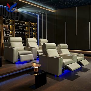 Sofá Reclinable Eléctrico Motorizado Yilin Moderno RH722 con Función <span class=keywords><strong>de</strong></span> <span class=keywords><strong>Masaje</strong></span> y <span class=keywords><strong>Puerto</strong></span> <span class=keywords><strong>de</strong></span> Carga Tipo C para Cine en Casa - Product Image 1