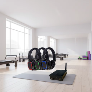 Customized Folding Over-ear Dual Module Silent Disco <strong>Headphones</strong> ENC Noise Cancelling Waterproof Earphones For Meditations Yoga - Product Image 5