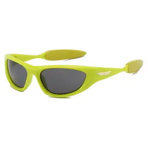 Retro advanced texture sun glassesY2KTech sunglasses fashioninsFuture sunglasses