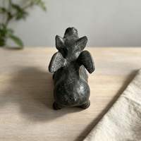 Statue de cochon ailé en fonte, figurine d'animal vintage, ornement décoratif pour la maison, le jardin et la table, fournisseur en gros de décoration intérieure