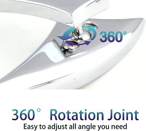 โครเมียม 8 มม./10 มม. กระจกมองข้างรถจักรยานยนต์แบบสากล ใช้ได้กับฮาร์เลย์ สตรีทไบค์ สกู๊ตเตอร์ ชอปเปอร์ ครุยเซอร์ - Product Image 5