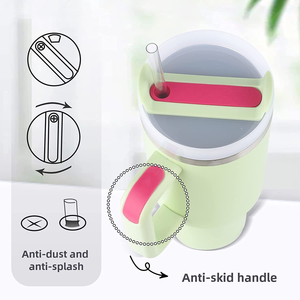 <strong>Simply</strong> <strong>Modern</strong> 30oz 40oz <strong>Tumbler</strong> With Handle Sublimation and Straw Lid Stainless Steel Insulated Water Bottle Travel Mug - Product Image 4