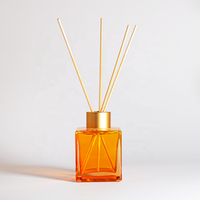 Bouteille de diffuseur de roseau en verre vide de luxe 60ml 100ml avec bouchon à vis Bouteille de diffuseur d'arôme de luxe de haute qualité