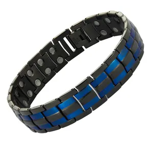 new trendy blue fine jewelry energy magnetic bracelets for health care