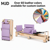 Machine de Pilates Reformer Pliable en Bois de Chêne, Qualité Studio, Équipement de Yoga et de Fitness à Domicile, Design Compact, Marque OEM/ODM, Meilleures Ventes