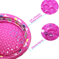 Piscine gonflable pour enfants à 3 anneaux, 48"X12", piscine pour tout-petits, piscine à balles gonflable pour bébés, petite piscine pour nourrissons