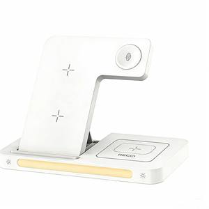 Chargeur sans fil 4-en-1 RECCI RCW-31 avec veilleuse d'ambiance pour smartphones, montres et écouteurs - Product Image 1