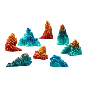 Miniature Rocaille Paysagère Micro-landscape Accessoires Jardin Zen <span class=keywords><strong>Figurines</strong></span> de Montagne en Résine Peintes à la Main Ornements Noël Remise de Diplôme - Product Image 2