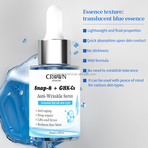 Sérum Visage Peau Peptides de Cuivre Bleu Oem Marque Privée Hydratant Anti-Âge Rides Raffermissant Lifting Snap-8 Ghk-Cu - Product Image 4