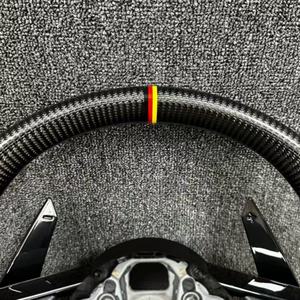 Volant de direction de voiture en fibre de carbone personnalisé pour <span class=keywords><strong>Audi</strong></span> TT R8 TTRS TTS MK2 MK3 Rs7 Rs6 Rs5 RS4 RS3 S4 S5 S6 S7 A4 A6 - Product Image 6