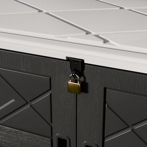 屋外プラスチックヤード樹脂工具庭収納棚付きヨーロッパスタイル - Product Image 4