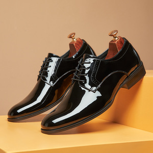 Men Thick Sole Shoes Leather Casual Fashion <b>Platform</b> Comfortable Trendy Outdoor Daily Walking Design - Product Image 1