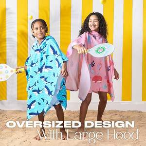 Poncho <span class=keywords><strong>de</strong></span> Microfibra Ecológico, Absorbente, <span class=keywords><strong>de</strong></span> Secado Rápido, Suave, Ligero y Fácil <span class=keywords><strong>de</strong></span> Transportar para <span class=keywords><strong>Playa</strong></span>, Natación y Piscina - Product Image 6