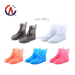 便宜的清仓价格QA-9187防护鞋套/安全雨靴-100% PVC户外防水鞋套雨靴