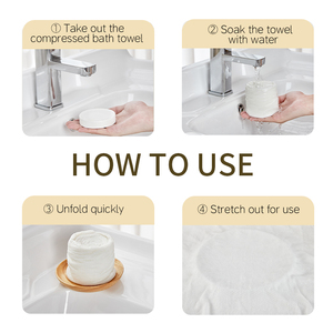 Jumbo Kích thước dày & cao thấm dùng một lần nén khăn cho du lịch, phòng tập thể dục, bơi lội & khu nghỉ mát sử dụng - Product Image 5