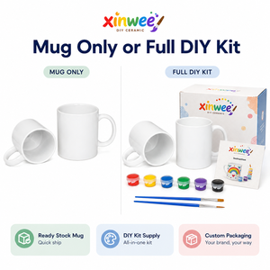 <span class=keywords><strong>Tazas</strong></span> de Cerámica Cruda Sin Hornear, Cerámica Sin Esmaltar Pintada Bajo Esmalte, Semiterminadas, Hechas a Mano, Kits de Té DIY, Placas de Cerámica Blanca - Product Image 4