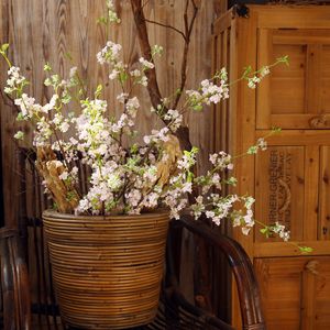 Yihua Floral Art Fleurs Artificielles Blanches et Roses en Soie, Composition Florale, Accessoires de Photographie Extérieure, Décoration Intérieure, Style Américain Simplifié - Product Image 2