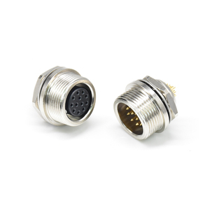Conector Impermeable Serie HLS de 12 Pines, Macho y Hembra, Montaje en Panel, HL10A-10ZPH-12P HLS-2-12P, Contactos de Soldadura Chapados en Oro - Product Image 2