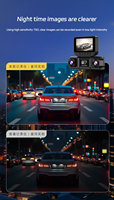 Boîte noire de voiture 4 canaux 1080P, caméra de tableau de bord WiFi 360 degrés, enregistreur de conduite de taxi, vision nocturne, 4 caméras DASHCAM