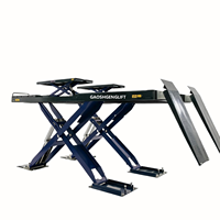 Promotion : Rampe de levage hydraulique à ciseaux conviviale pour véhicules 4,5T/5,5T certifiée CE ISO pour alignement de roues