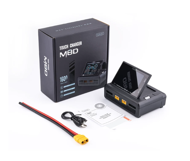 UFlight for FPV RC M8D Smart Touchscreen DC Model Toy Battery Charger 18S Dual Channel 1600W
