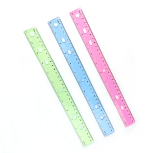 Juego de Reglas Rectas de Plástico Transparente de 12 Pulgadas al por Mayor de Fábrica para la Escuela, el Hogar o la Oficina - Product Image 5