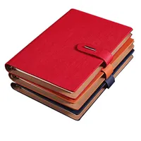 Libreta de Lujo Personalizada con Tapa Dura de Cuero PU/Tela, A4/A5/A6/B5/B6, Encuadernación Cosida, Recargable, Diario de Negocios, con Soporte para Bolígrafo