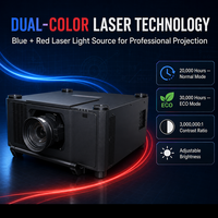 Projecteur laser pour auditorium de 25 000 lumens ANSI avec fusion des images et correction géométrique