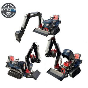 Mini-rupsbandtractor voor landbouw, dubbel doel: ploegen en bemesten, slootgraven, rotorkopeggen, cultivator - Product Image 1