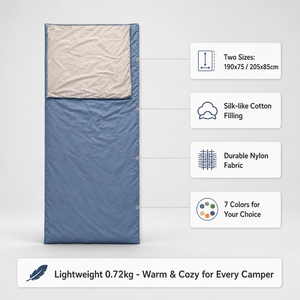 <span class=keywords><strong>Sac</strong></span> <span class=keywords><strong>de</strong></span> <span class=keywords><strong>couchage</strong></span> extérieur <span class=keywords><strong>léger</strong></span> et compact pour adulte, en nylon Ripstop, chaud, anti-salissure, pour hôtel et camping, type enveloppe, extensible et respirant - Product Image 3