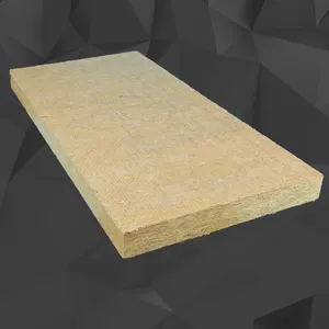 Sound Absorbing Basalt Rock Wool Fiber Thermal Insulation Board Heat Resistant