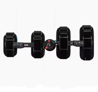 Attelle orthopédique articulée réglable pour jambe et genou, avec charnière métallique pour la rééducation de la mobilité articulaire