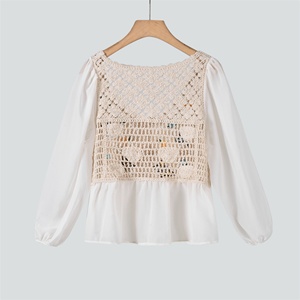 Blus Rajut Boho Chic Berkelanjutan - Atasan Buatan Tangan Artisanal - Busana Musim Panas Butik - Product Image 3