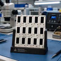 Circuit imprimé céramique à film épais en nitrure de silicium SZACPCB OEM avec circuit argent-palladium et résistance découpée au laser pour capteur de niveau de carburant